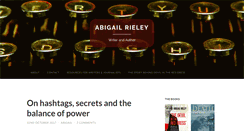 Desktop Screenshot of abigailrieley.com