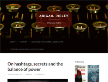 Tablet Screenshot of abigailrieley.com